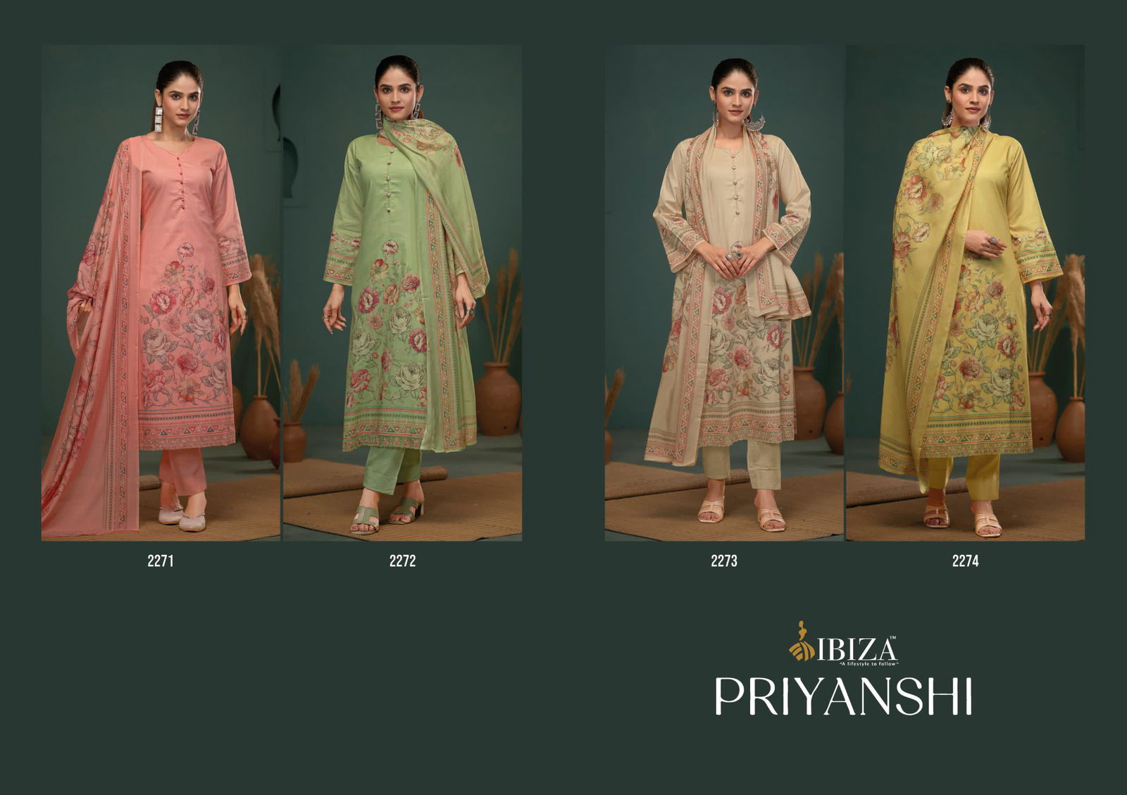 Priyanshi By Ibiza Lawn Cotton Printed Salwar Kameez Wholesale Price In Surat